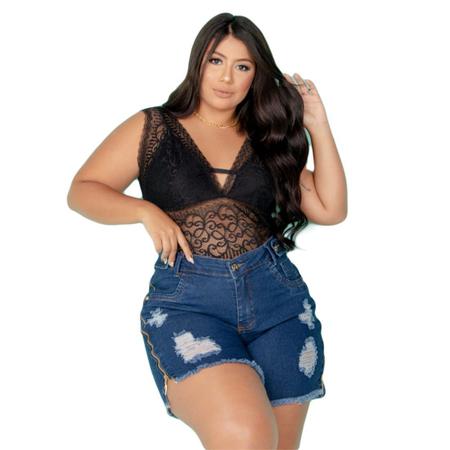 Shorts jeans feminino plus size cheap