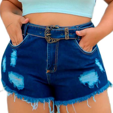Jeans rasgado plus size 2025