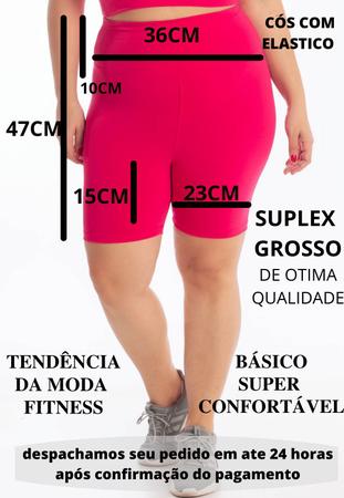 Bermuda feminina suplex shorts com bolso lateral plus size 3039a - VTM -  Bermuda Esportiva - Magazine Luiza