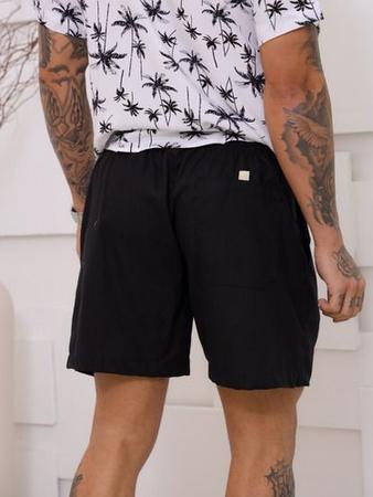 Imagem de Short Linho Mauricinho Premium Masculino Bermuda Praia Verão