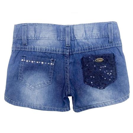 Imagem de Short Look Jeans c/ Renda Jeans - UNICA - 3P