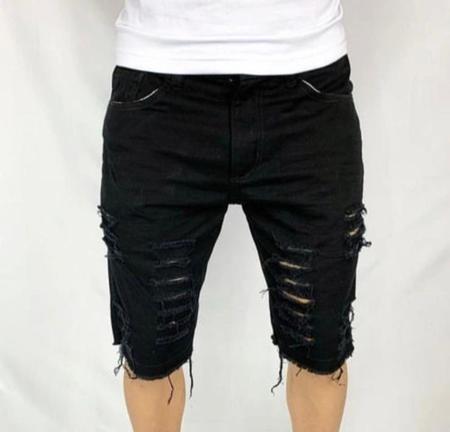 Short store masculino rasgado