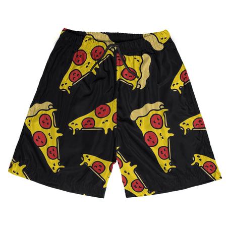 Short Praia Shorts Banho Bermuda Verao Pizza Comida Food 75 SMOKE Short de Praia Feminino Magazine Luiza