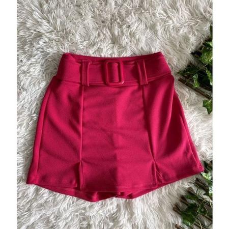 Saia crepe cheap de malha