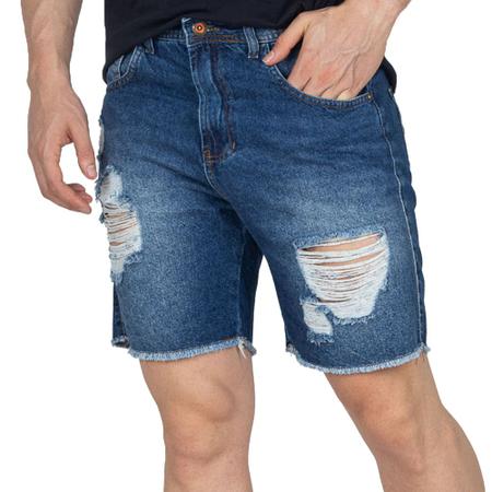 Short desfiado masculino sale