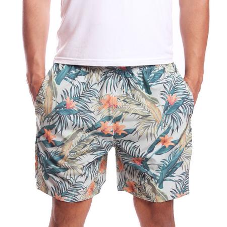 Imagem de Short Tactel Ox Silver Floral Flores