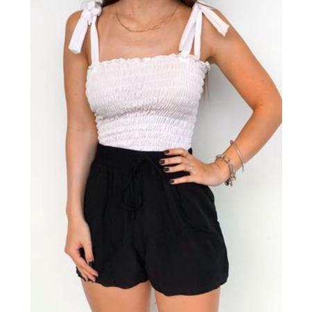 Imagem de Short viscose elástico na cintura curto feminino