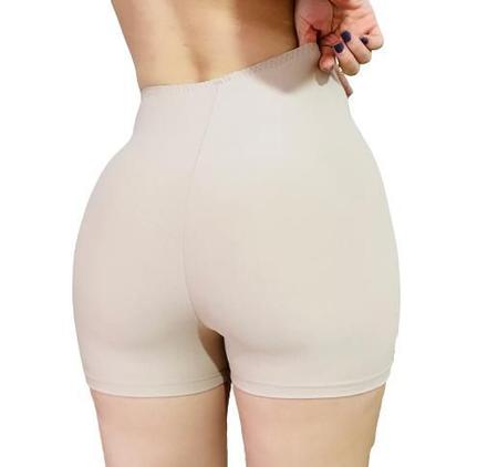 Shorts Calcinha Modeladora Feminina Cintura Média Segunda Pele Não