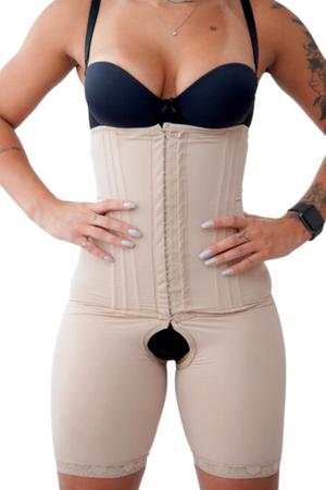 Shorts Cinta Modeladora Com Abertura Entre As Pernas 12 Barbatanas Alta Compressão (M09) - Fanáticos Por Cintas Imagem de Shorts Cinta Modeladora Com Abertura Entre As Pernas 12 Barbatanas Alta Compressão (M09)