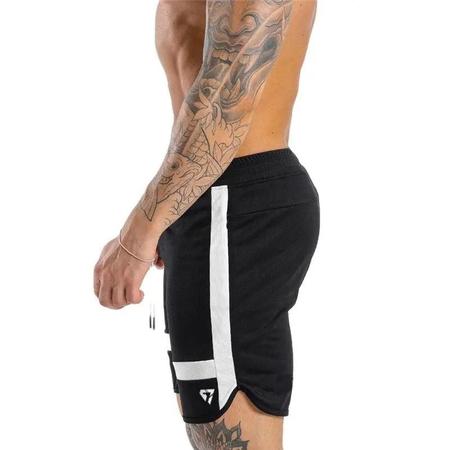 Imagem de Shorts de Moletom para Treino Masculino - Preto - Ideal para Corrida, Academia e Basquete