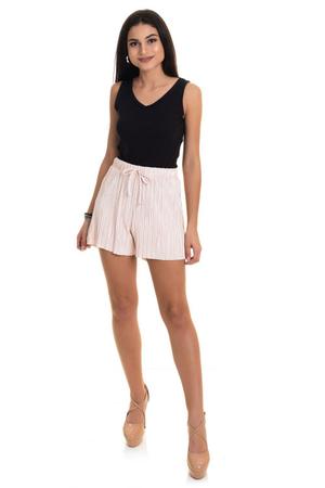 Shorts plissado best sale