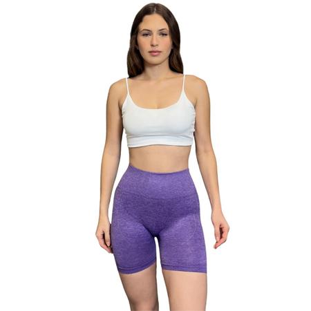 Imagem de Shorts Feminino Fit Empina Bumbum Academia Sem Costura Estica