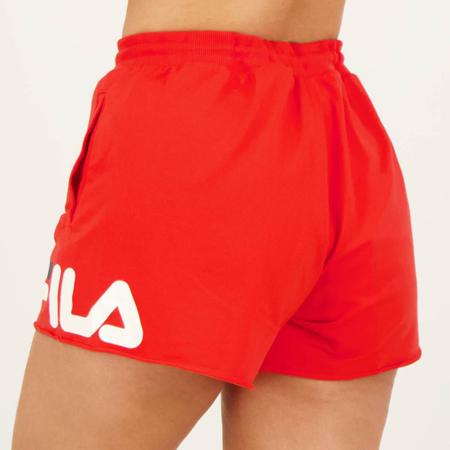 Shorts Fila Letter Feminino Vermelho - Short Esportivo - Magazine