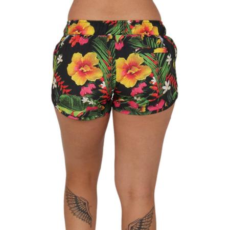 Shorts Floral Preto
