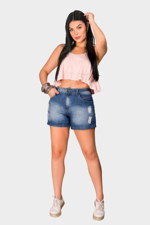 Shorts Jeans Cós Médio 36 ao 46 Fact Jeans 5358 Imagem de Shorts Jeans Cós Médio 36 ao 46 Fact Jeans 5358