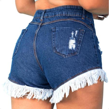 Short Jeans Feminino Barra Desfiada Stillger