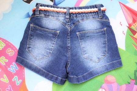 Imagem de shorts jeans feminino com cordao tamanho 10 ao 16