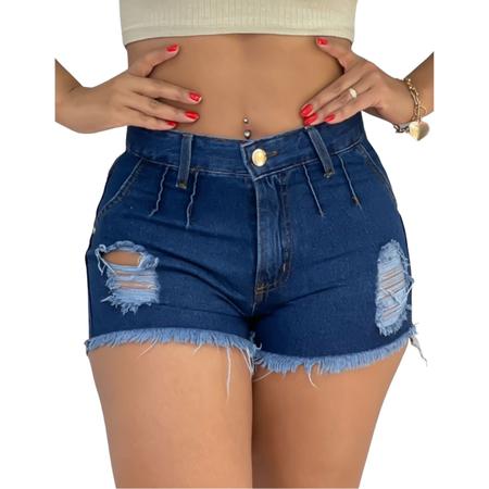 Shorts Jeans Feminino Mini Curto Cintura Alta Empina Bumbum Premium - Carla  Star - Short Feminino - Magazine Luiza