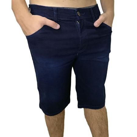 Imagem de Shorts Jeans Lisa Masculina - Azul Escuro