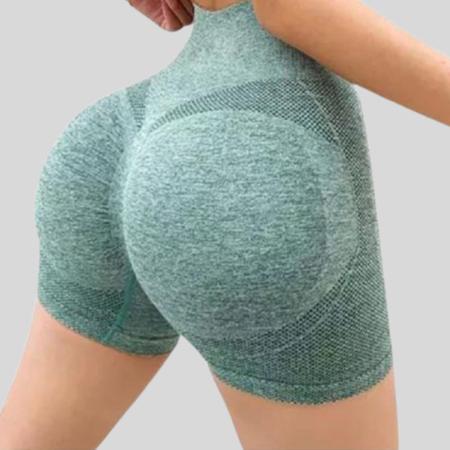 Shorts legging levanta bumbum sem costura cinza - Babadotop