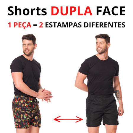 Double Layer Jogger Shorts para Homens, 2 em 1 Calças Curtas