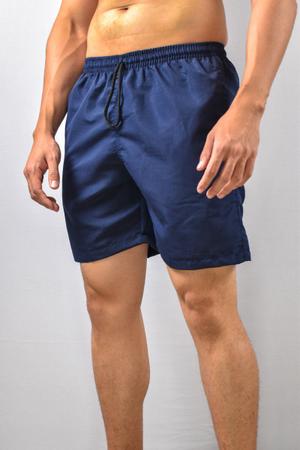 Imagem de Shorts Praia Masculino Liso - Azul Marinho