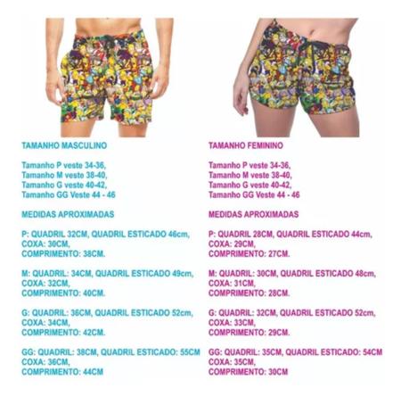 Imagem de Shorts Praia Verão Bermuda Short Pop Art Quadrinhos Ação 38