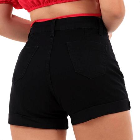 Short Feminino Curto Elastano Preto M Blogueira Curtinho Lycra Barato  Academia Casual Cintura Alta, Shorts Feminino Nunca Usado 69224100