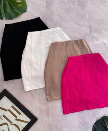 Short saia em bengaline sales