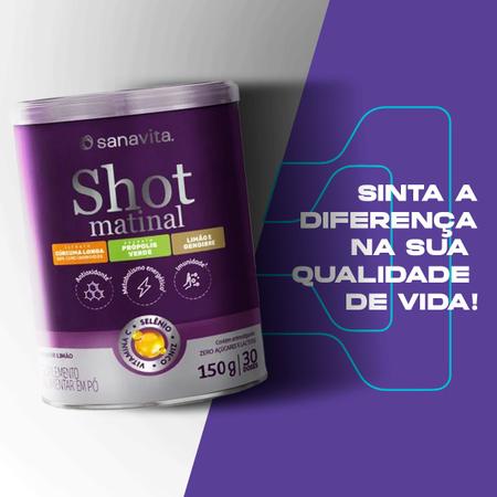 Shot Matinal 150g - Sabor Limão Sanavita Imagem de Shot Matinal 150g - Sabor Limão Sanavita