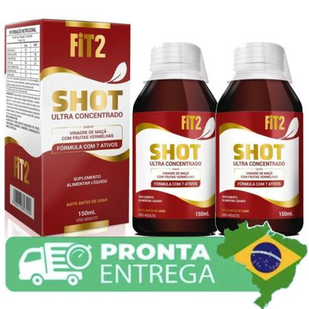 Shot Vinagre De Maçã Fit2 Ultra Concentrado Com Colágeno 2un - Fit 2 - Chá  Verde - Magazine Luiza