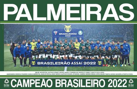 Baixe o pôster do Palmeiras campeão paulista de 2022 - 03/04/2022 - Esporte  - Folha