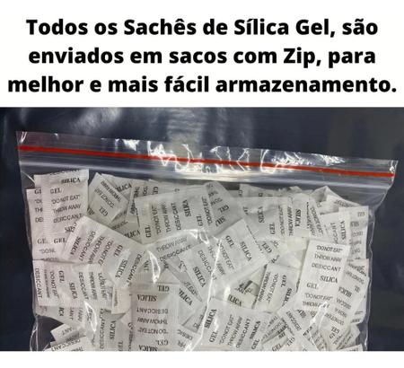 Imagem de Silica Gel Comprar 200 Uni Sache Dessecante Anti Mofo Com Nf