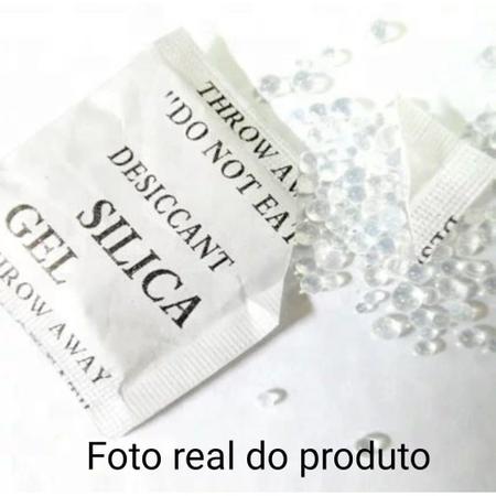 Imagem de Sílica gel Granulada Antimofo antiumidade Antiembaçante desumidificador sachê 200 pacotes 1g