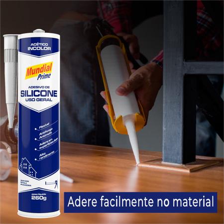 Imagem de Silicone Adesivo Uso Geral Flexível 260g + Aplicador