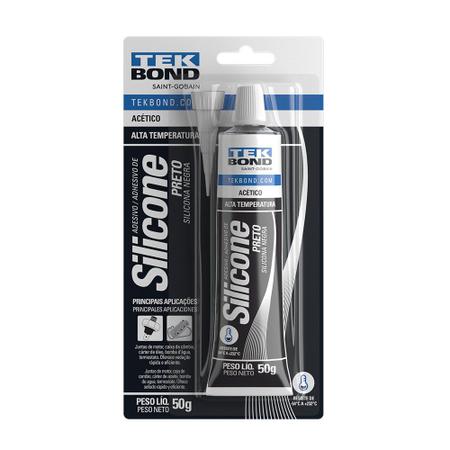 Imagem de Silicone Alta Temperatura  50 Gr Black Tek Bond