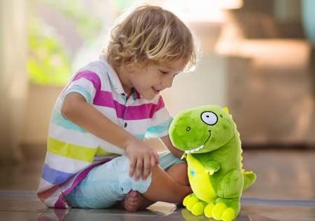 Imagem de Silly Sounds Plush Talking Dinosaur Stuffed Animal - Faz mais de 20 sons bobos - arrotos, peidos e rugidos - 10 polegadas - T-Rex - Therapy Doll