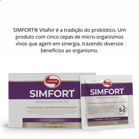 Simfort Mix De Probióticos Vitafor 30 Saches De 2g no Shoptime