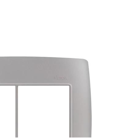 Simon 30 placa 4x4 6 posto h+sup aluminio s-30 (30913-54) Imagem de Simon 30 placa 4x4 6 posto h+sup aluminio s-30 (30913-54)
