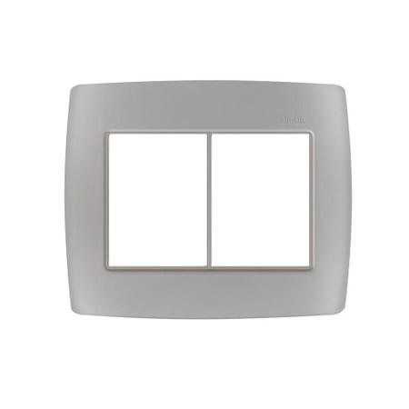 Simon 30 placa 4x4 6 posto h+sup aluminio s-30 (30913-54) Imagem de Simon 30 placa 4x4 6 posto h+sup aluminio s-30 (30913-54)