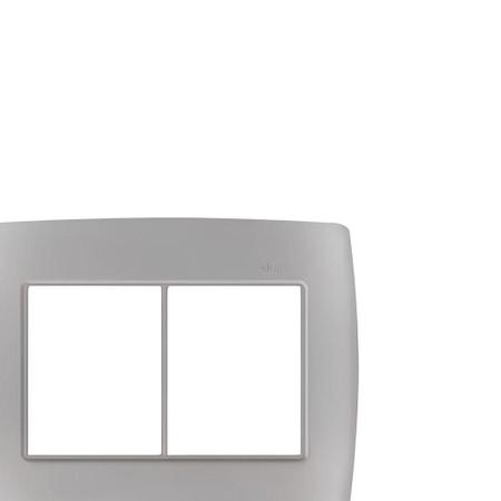 Simon 30 placa 4x4 6 posto h+sup aluminio s-30 (30913-54) Imagem de Simon 30 placa 4x4 6 posto h+sup aluminio s-30 (30913-54)