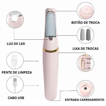 Imagem de Sinta a tecnologia com a Lixa Recarregável Spa dos Pés 2 Potências 110V/220V 