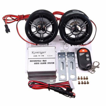 Sistema De Alarme Remoto Para Motocicletas Rádio Mp3 Fm - Bivena Imagem de Sistema De Alarme Remoto Para Motocicletas Rádio Mp3 Fm