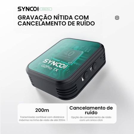 Imagem de Sistema De Microfone Duplo Sem Fio Synco G2-a2 Pro Para Câmeras E Smartphones