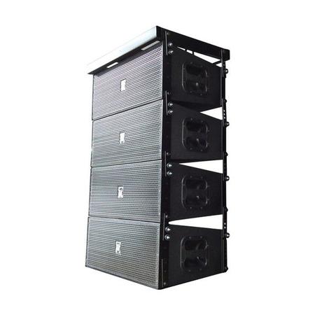 Imagem de Sistema profissional eco som conjunto de quatro line array la108 ativa biamplificada processada