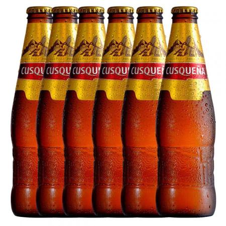 Six Pack Cerveja Importada Peru Cusqueentildea Golden Lager 330 ml