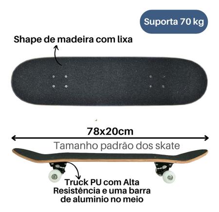 Imagem de Skate Board Infantil Radical Iniciante Menina Feminino