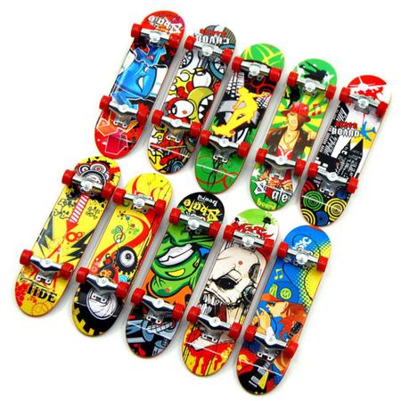 Skate de Dedo Brinquedo Profissional 3 Pçs de Mini Skate de Dedo Estampas  Variadas - Escorrega o Preço