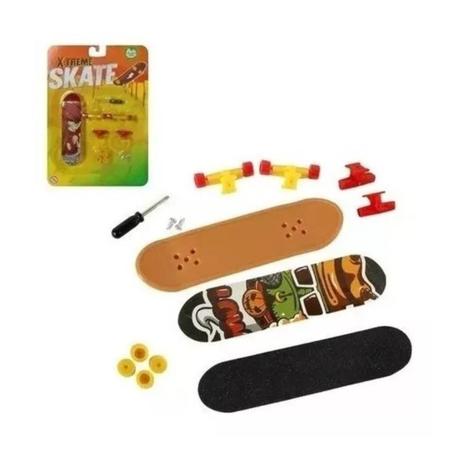 Skate de Dedo Brinquedo Infantil Fingerboard 2 Unidades