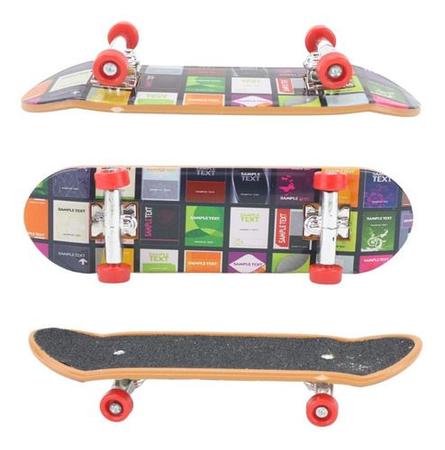 Skate De Dedo Skateboard Promoção C/lixa +pcs Para Brincar